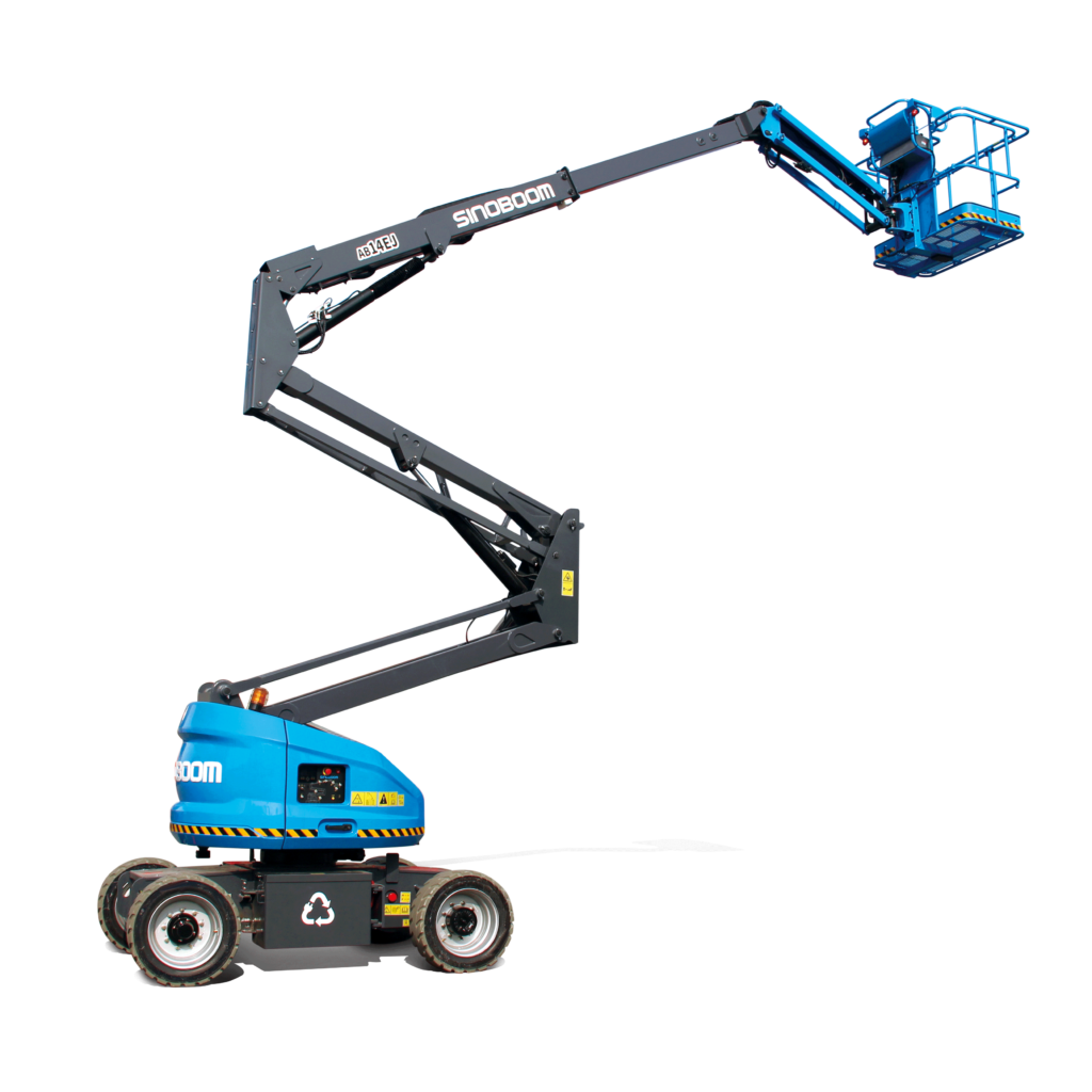 Plataforma azul de brazo Sinoboom Plataforma azul de brazo con fondo transparente