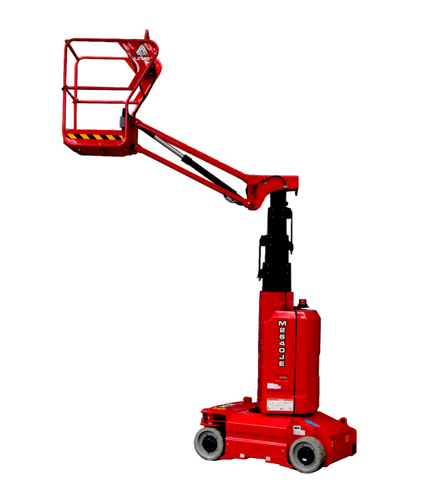 Plataforma de brazo roja en fondo transparente Plataforma de brazo roja en fondo transparente