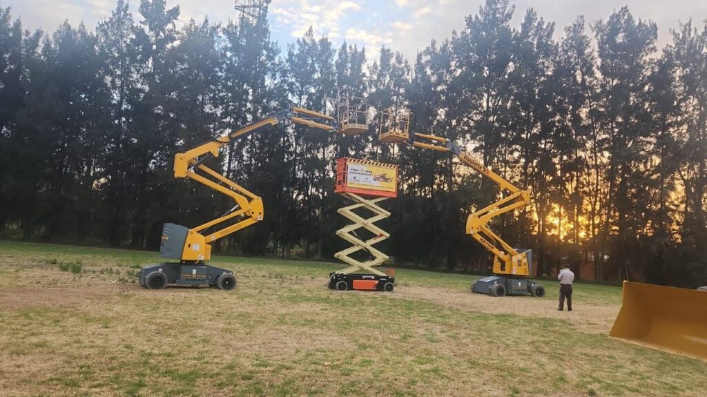 Plataformas de elevación amarillas Plataformas de elevacion amarillas de tijera y de brazo 2